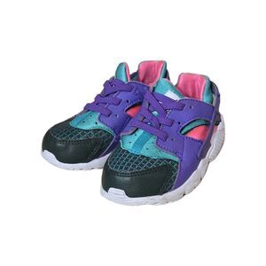 Nike Huarache Run Unisex Kids Purple/Teal/Pink Sneakers US 7C EU 23.5